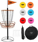 Hathaway 6-Player Disc Golf Set – PDGA Approved Basket with Discs & Bag