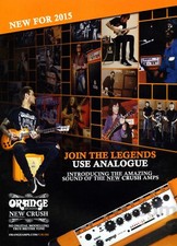 2015 Orange Amplifiers Crush Amps PRINT AD Wall Decor Idea! (1299)