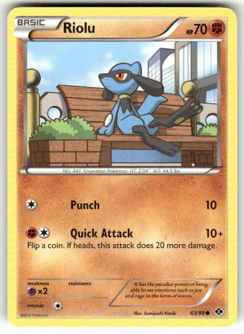 Riolu 63/99 Common Next Destinies Pokemon Near Mint