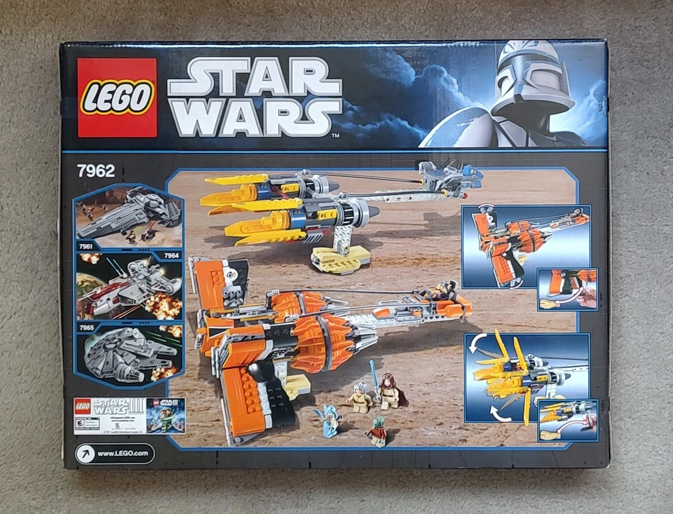 NEW Lego STAR WARS 7962 Anakin & Sebulba Podracers Watto. Wald. Obi-Wan. Insured - Image 2 of 4