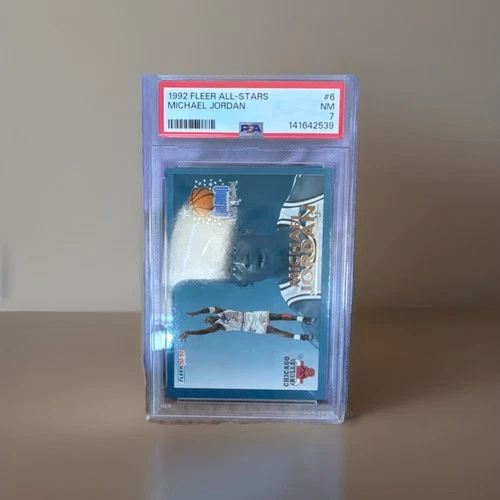 Fleer 1992 All-Stars Michael Jordan #6 OF 24 PSA 7 Chicago Bulls Basketball Card