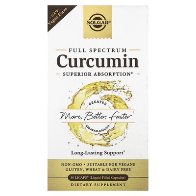 2 X Solgar, Full Spectrum Curcumin, 30 LiCaps