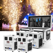 2Pcs 700W Cold Spark Machine Stage Effect DMX Firework Machine DJ Party Wedding