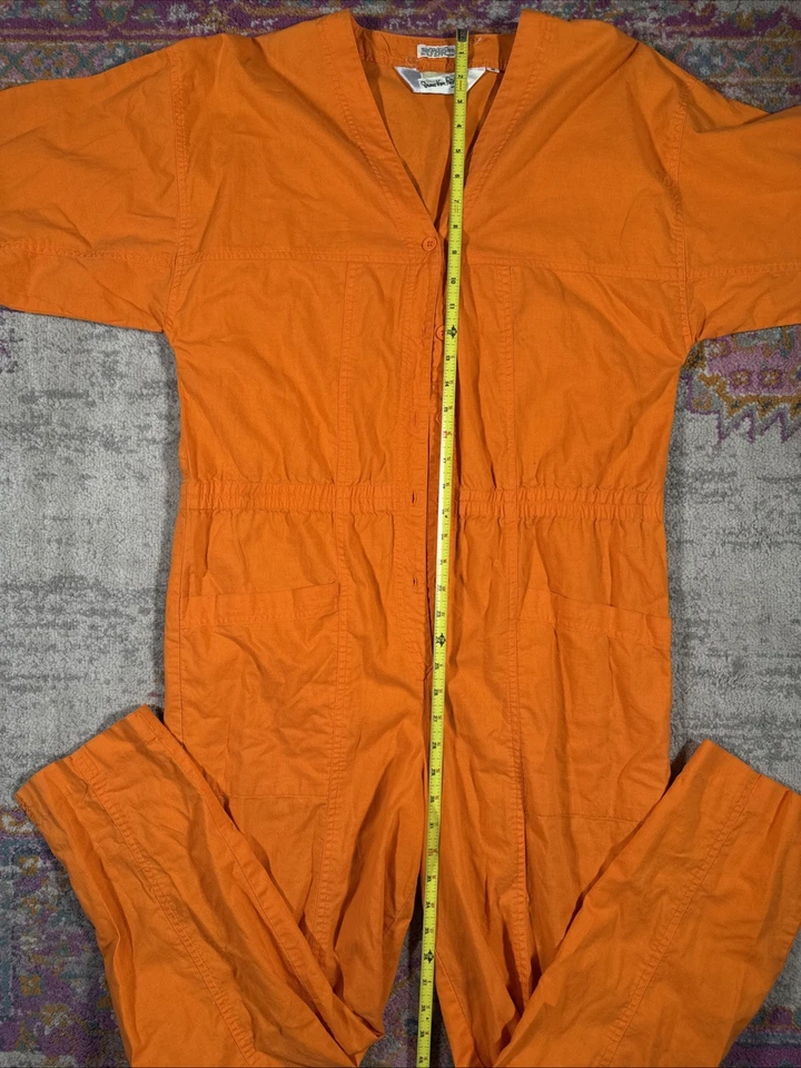 Mono Vintage Diane Von Furstenberg Naranja Talla Mediana De Colección  Foto 4 de 4