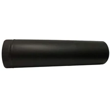 6 In. X 24 In. Black Stove Pipe