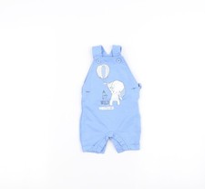 Baby UK Size 0-3 Months Earlydays Blue Dungaree One-Piece