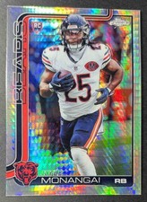 2025 Topps Chrome Kyle Monangai Rookie Pulsar Refractor #382 RC Bears