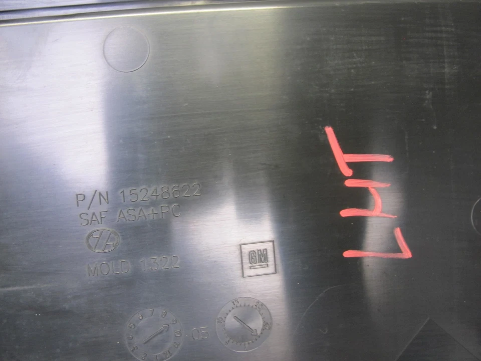 Hummer H2 2006-2009 tapa maletero trasero puerta levadiza placa panel con mango Foto 2 de 4