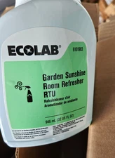 Lot of 5 - 32 oz Ecolab 6101983 Garden Sunshine Room Refresher RTU Spray Bottles