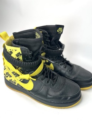 Nike SF Air Force 1 Dynamic Shoes High Yellow Black Men s Size 10.5 - AR1955-001