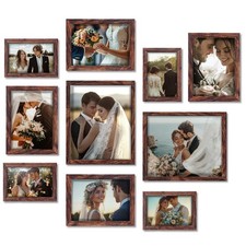 Picture Frames, 10 Pack Wooden Collage Picture Frame Set for Wall Gallery Dec...
