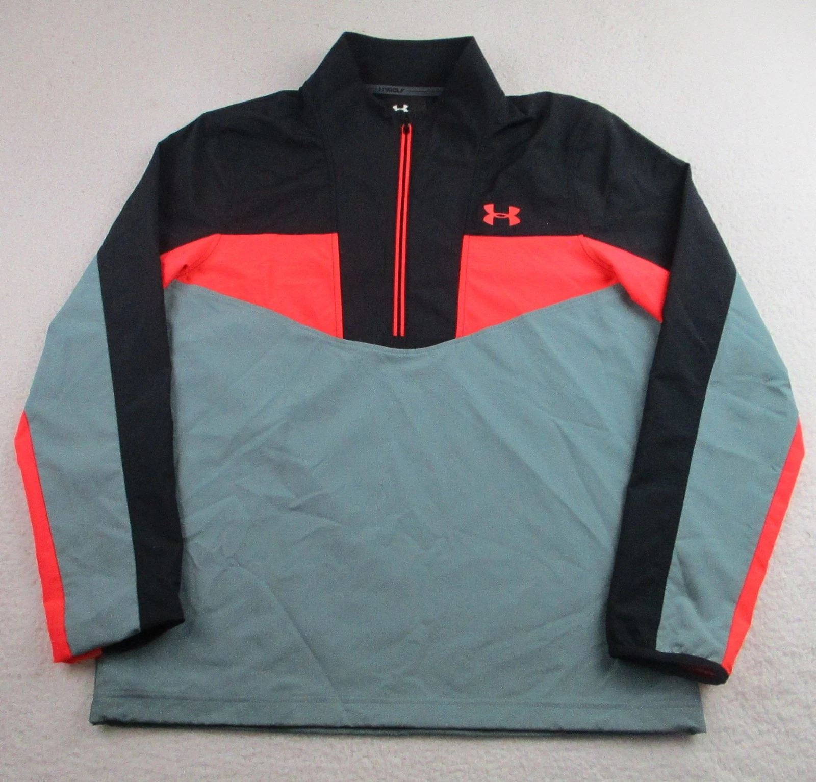Under Armour Pullover Jacket Mens Medium Storm Water Resistant Golf 1350045