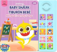 Pinkfong Baby Shark Bilingual Musical Sound Book - English-Spanish Learning S
