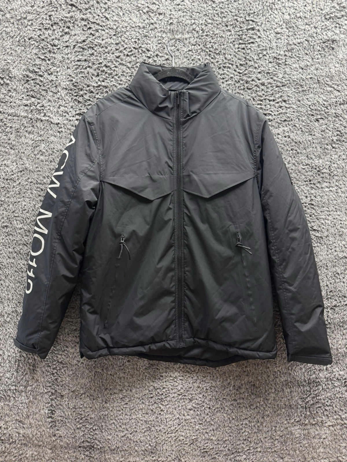 A-COLD-WALL A COLD WALL Nerphin Storm Tech Jacket Logo Print Zip Up W/ Hood L
