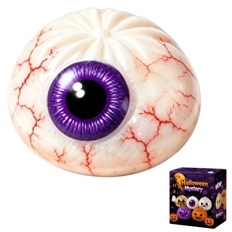 Halloween Glitter Dumpling Squishy Toy Mystery BHalind Box Bun Stress Relief Toy