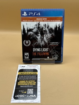 Dying Light The Following Enhanced PlayStation 4 SIGNED ROGER CRAIG SMITH JSA CO