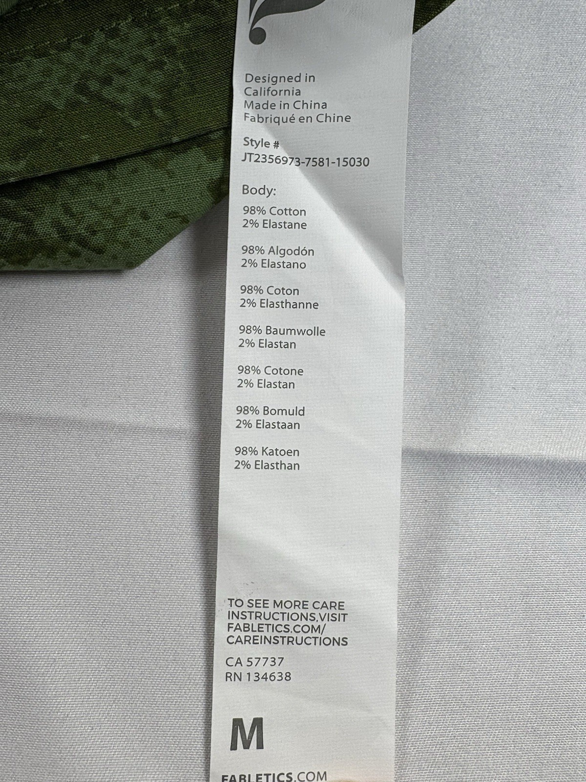 Fabletics Men’s Full-Zip Performance Jacket Green… - image 8