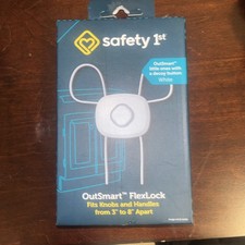 Safety 1st HS271 White Plastic Cabinet Flex Lock for Knobs and Handle Pulls