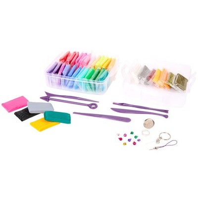 Polymerknetmasse-Set   131-teilig | 36 Farben | für Schmuck & Modellierung