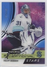 2021 Upper Deck Synergy Exceptional Stars Blue /299 Philipp Grubauer #ES-PG 0to2