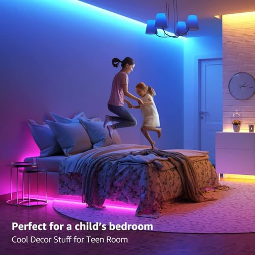 RGB LED Light Strips 32.8ft, Christmas Decorations, 5050 LED Color Changing - Picture 7 of 7