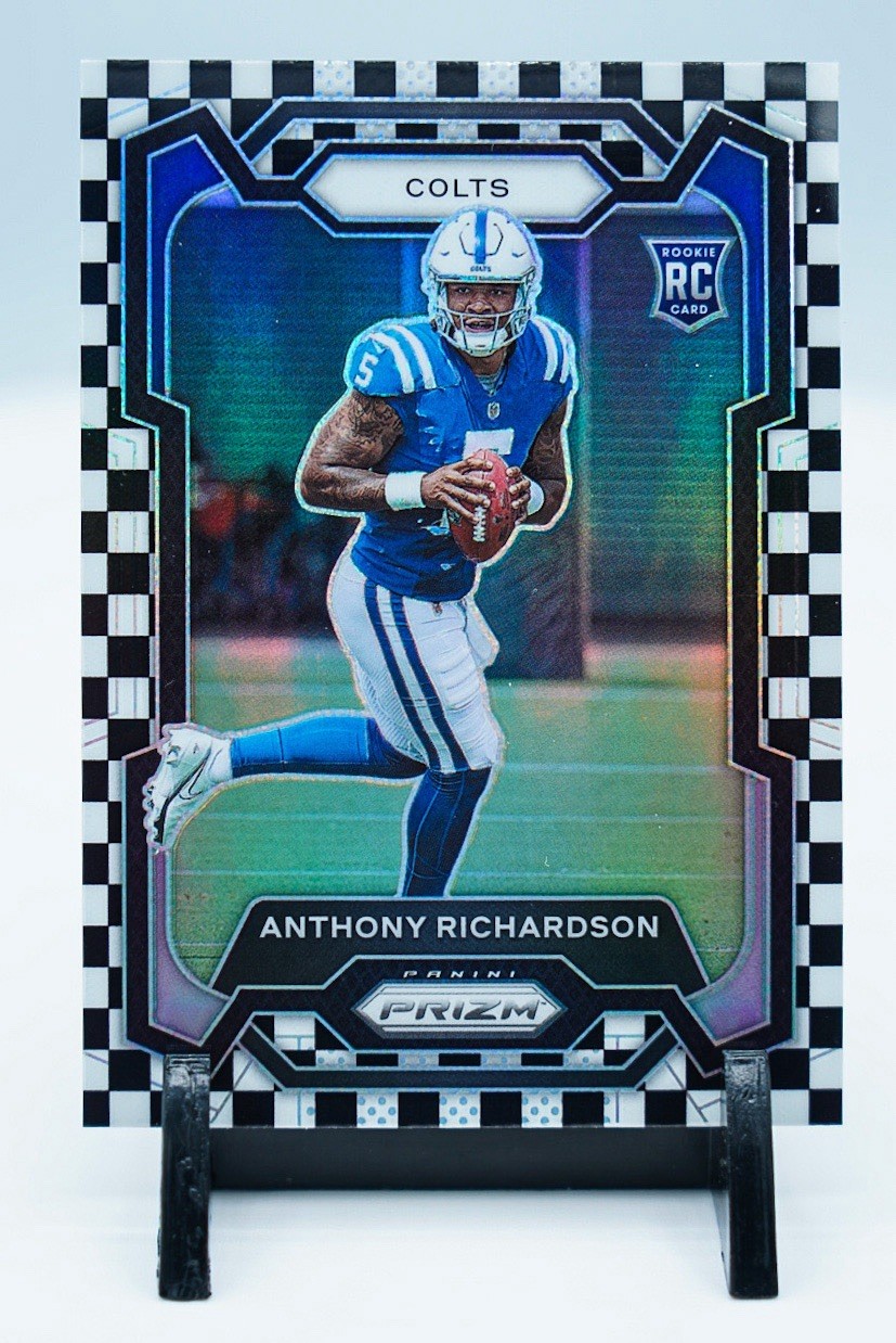 2023 Prizm ANTHONY RICHARDSON Black White Checker Checkerboard Rookie RC SP #343