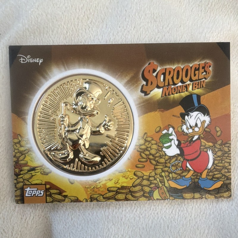 Topps Disney Scrooge McDuck Scrooge's Money Bin Metal Coin Relic smb-1