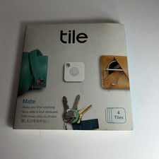 Tile Mate Bluetooth Tracker Phone Wallet Finder 4  Sealed batteries