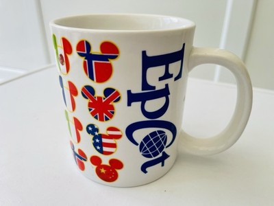 Große Disney Epcot Tasse World Showcase Mickey Flaggen Disney Parks Exklusiv Tasse