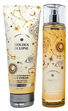 BATH  BODY WORKS 2p. GIFT SET GOLDEN ECLIPSE FINE FRAGRANCE MIST BODY CREAM NEW
