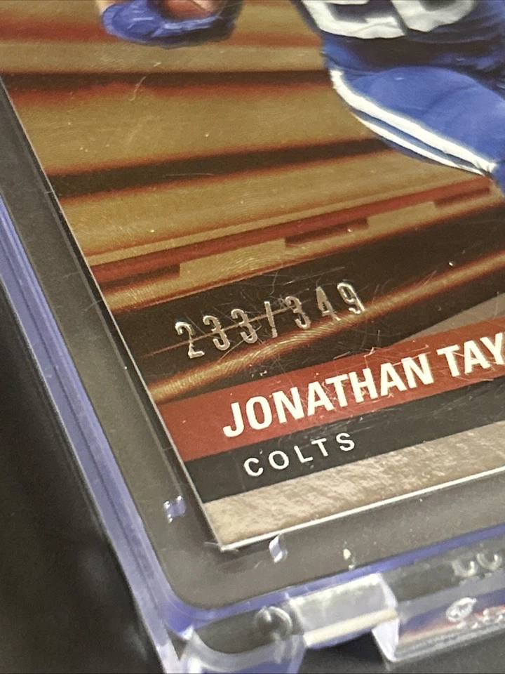 JONATHAN TAYLOR Full Throttle SP /349 2022 Donruss Elite Colts FT1 - Image 3 of 4