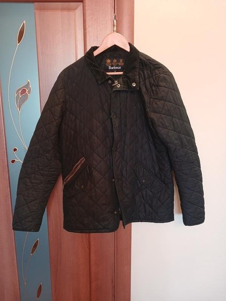Men Barbour Jacket Black M