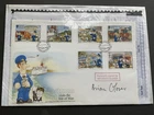 Isle Of Man 1994 Postman Pat Stamps FDC Signed By Brian Glover Ltd Edition 1/10