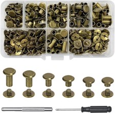 xiaoxiaozhijia 110 Stück Chicago Schrauben, M5 Schraubnieten-Set,