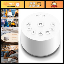 White Noise Sound Machine - 25 Soothing Sounds, 32 Volume Levels, Timers  Memor