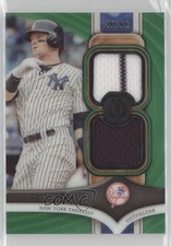 2018 Topps Tribute Single Subject Dual Relics Green 48/99 Clint Frazier 7sm