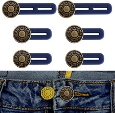 Button Extenders for Jeans, 6Pcs Pants Extender Button for Women Men, Jean Butto