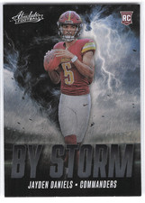 2024 Panini Absolute Football By Storm Jayden Daniels #BS-JDS Commanders