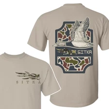 Stylish Sitka Duck Hunting T-Shirt for Men, Unisex Outdoor Wear, Comfortable and