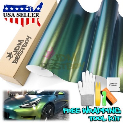Galaxy Dust Matte Spring Green Metallic Sticker Decal Vinyl Wrap Sheet Film DIY