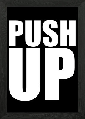 Push Up Gerahmtes Wandbild Poster Leinwanddruck Bild