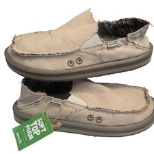 Sanuk Vagabond Soft Top Hemp Loafers Men's 8