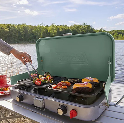 Coleman Cascade 3-in-1 Camp Stove Portable Propane Camping Grill [ Authentic ]