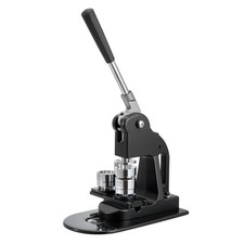 ABS Button Maker Machine   1in Press w/ 500 Parts  Ergonomic Handle