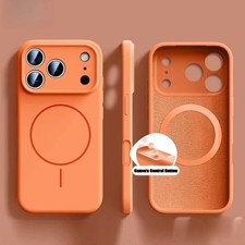 Liquid Silicone For Magsafe Magnetic Case For iPhone 17 16 15 14 13 Pro Max Plus