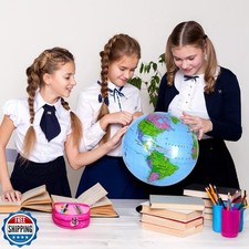 Coopay 12 Pack Inflatable Globe PVC World Globe Inflatable Earth Beach Ball S...
