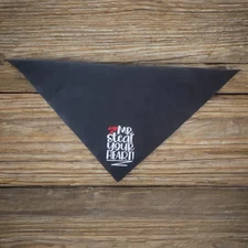 Mr. Steal Your Heart tie on, triangle dog / pet bandana. Valentine's Day gift!