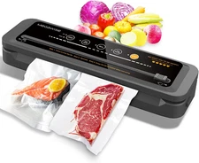 Vacuum Sealer Machine | 80kPa Suction Power| Bags and Cutter Included | Compact 