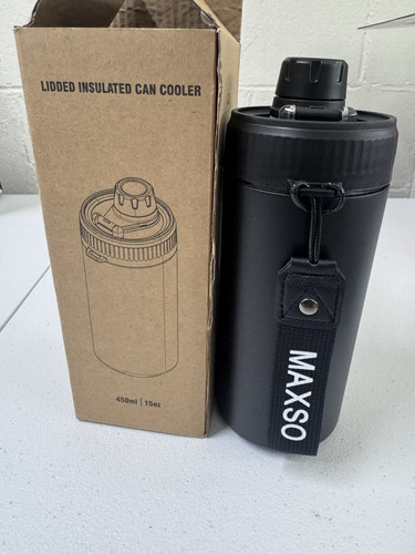 Slim Can Cooler, 4-In-1 Double Walled Stainless Steel Insulated Beer Can Holder,