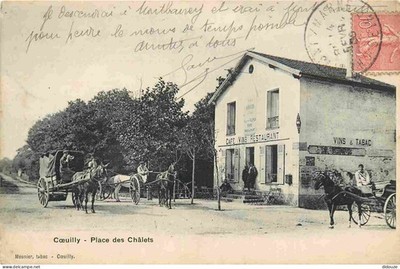 Alte Postkarte - 94 - Coeuilly - Place des Châlets - animiert - CPA - Obli